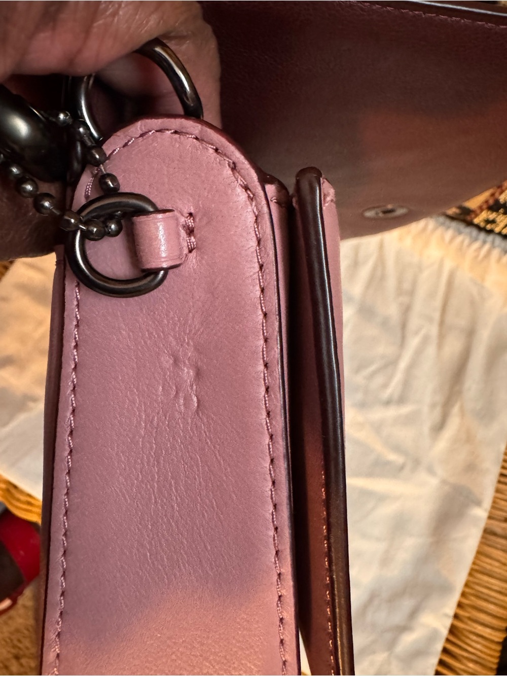 Coach 1941 Quilted Rivets Dinky in Dusty Rose - Picture 5 of 9